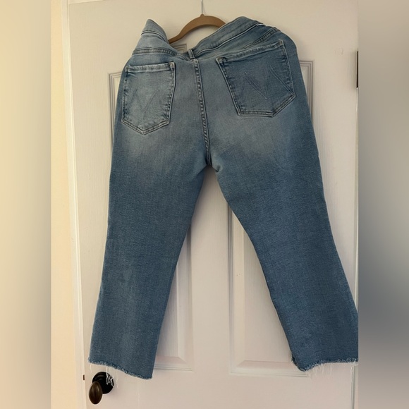 MOTHER THE INSIDER CROP STEP FRAY JEANS - Picture 3 of 6